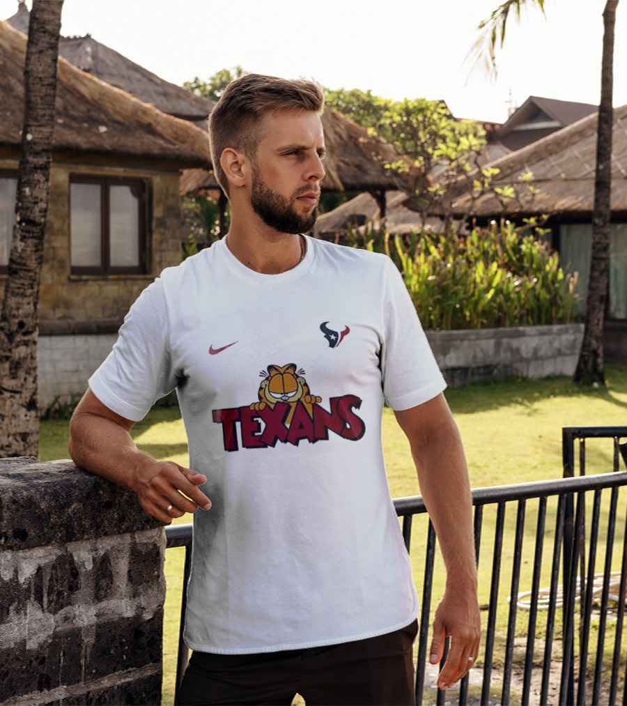Nike Houston Texans Orange Cat Pose T-Shirt