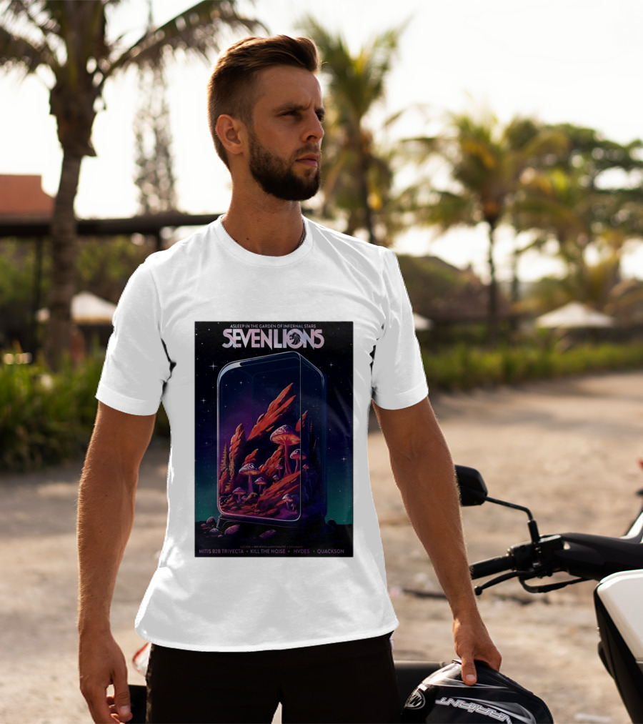 Seven Lions Asleep In The Garden Of Infernal Stars Red Rocks Amphitheatre May 22 2026 T-Shirt