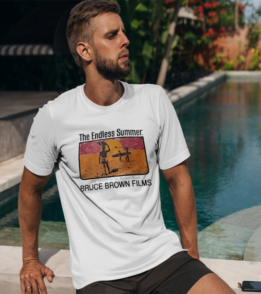 The Endless Summer The Search For The Perfect Wave Bruce Brown Films Surfers Sunset Scene T-Shirt
