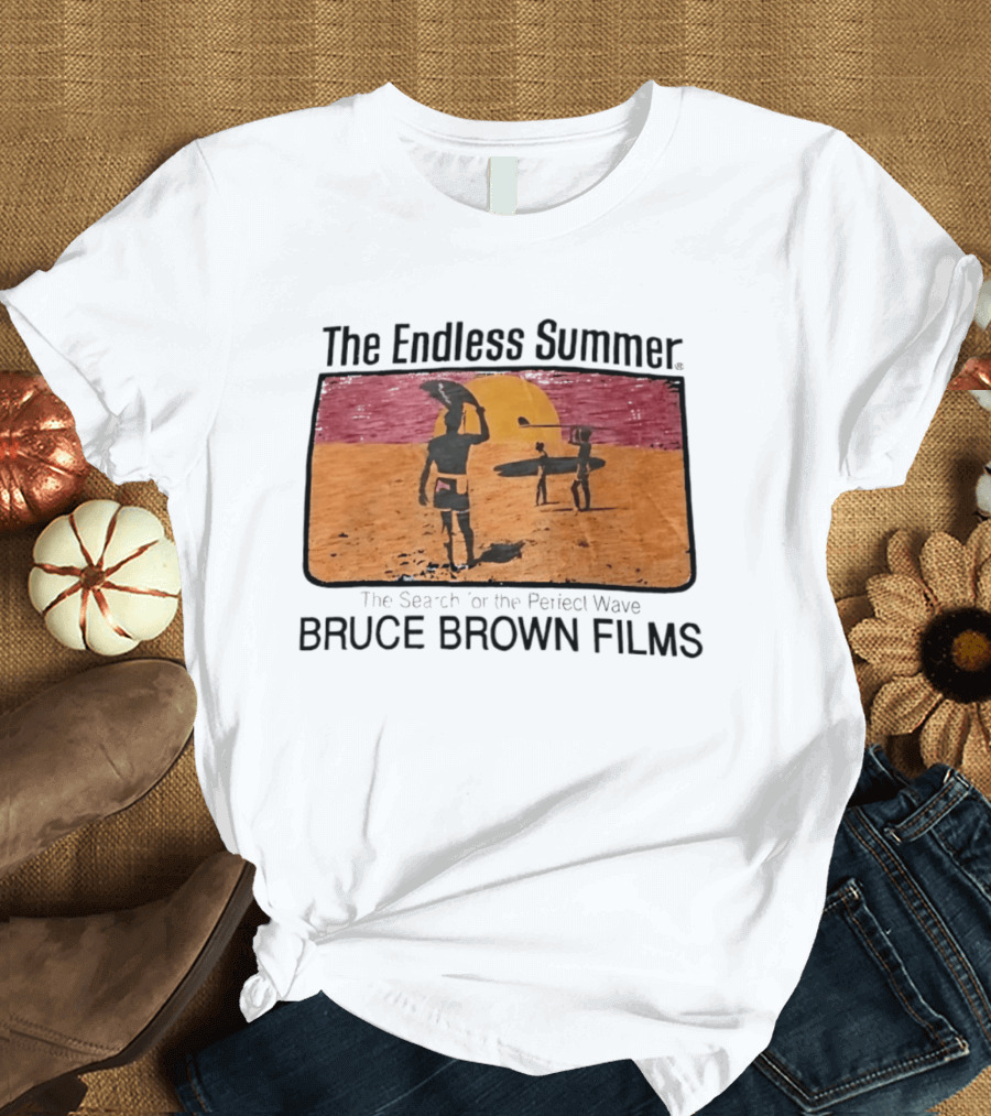 The Endless Summer The Search For The Perfect Wave Bruce Brown Films Surfers Sunset Scene T-Shirt