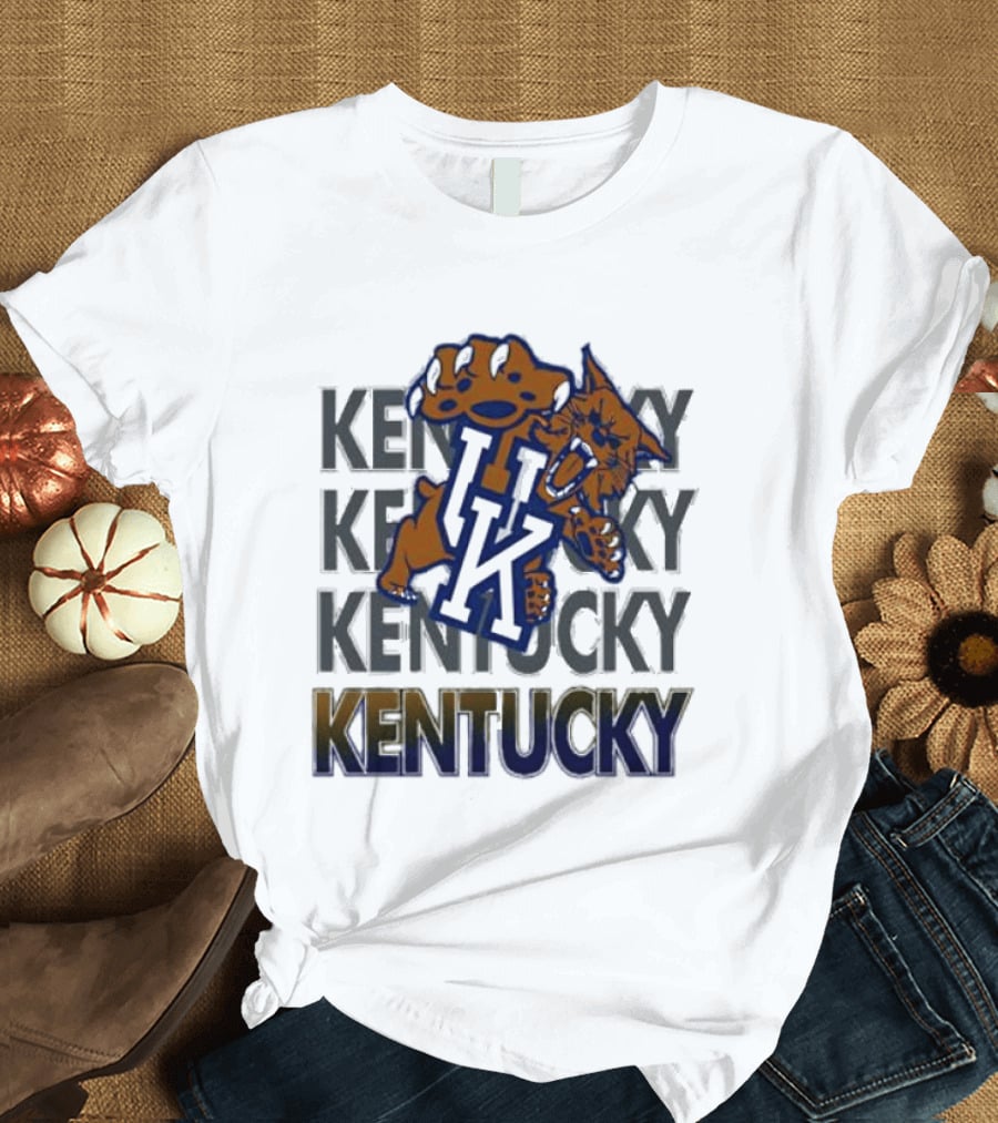Kentucky Wildcat NCAA Stacked UK Kentucky T-Shirt