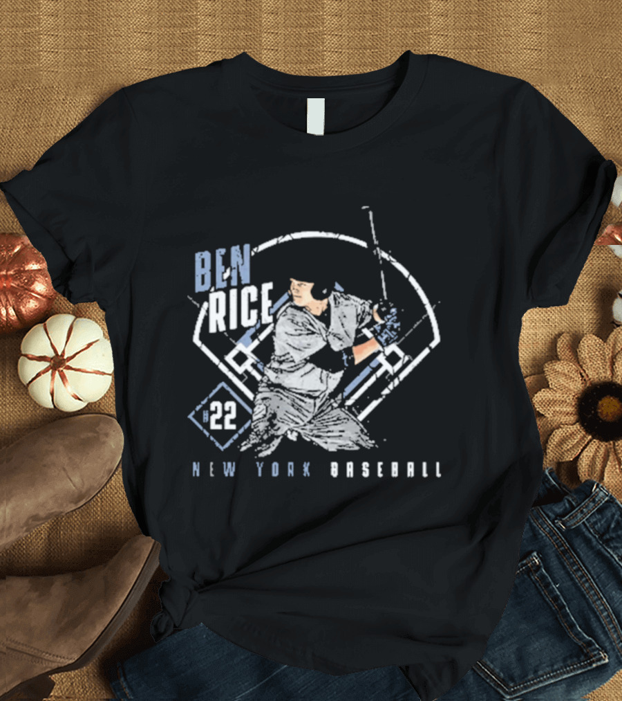 Ben Rice 22 New York Baseball T-Shirt