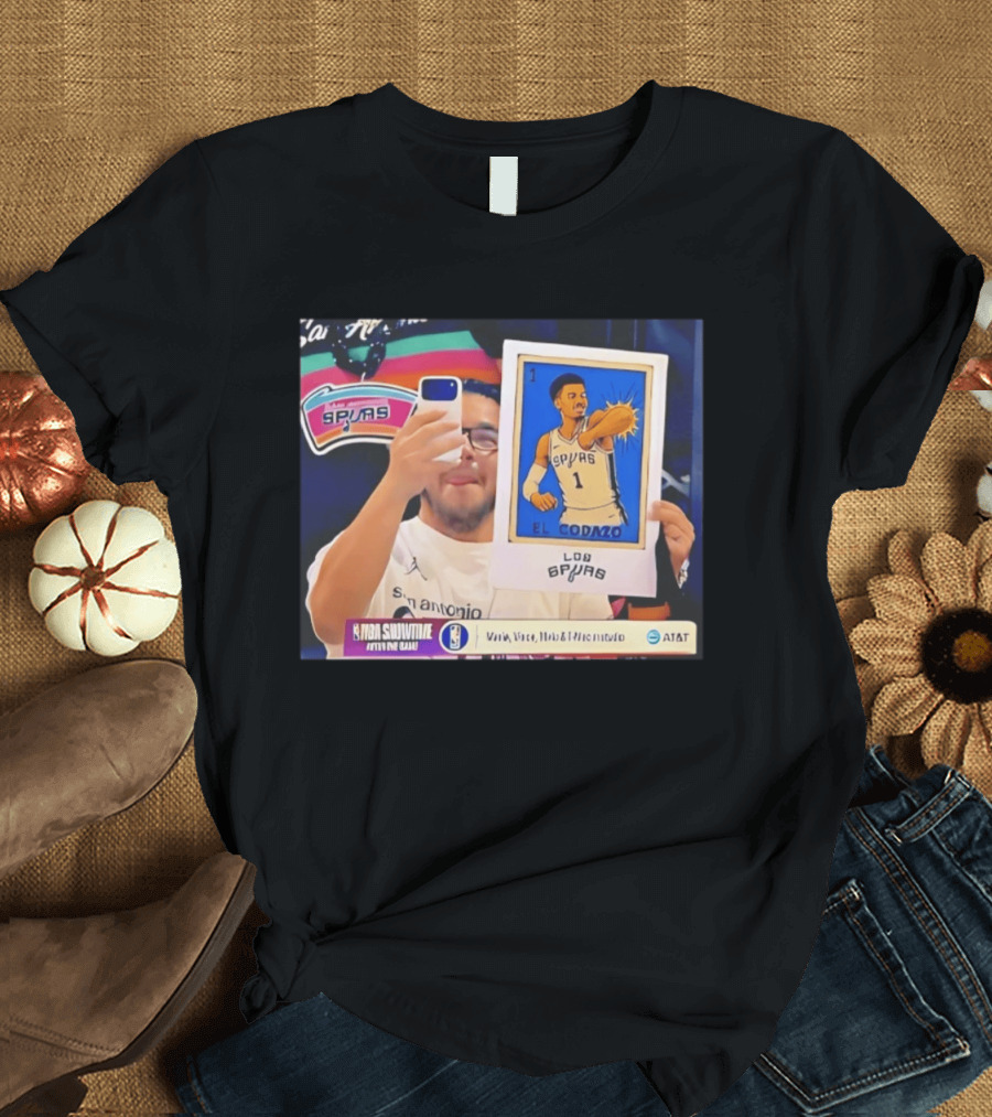 Los Spurs El Codazo Victor Wembanyam NBA Showtime Live Game T-Shirt