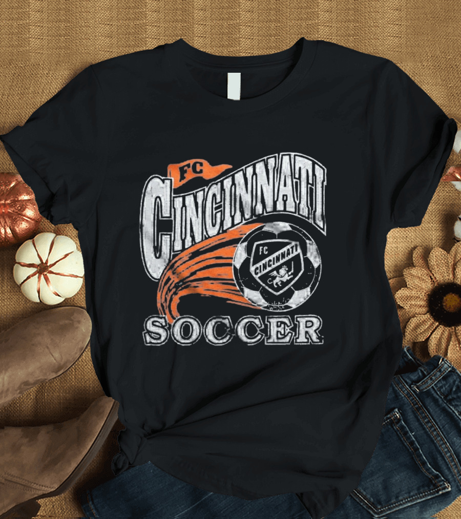 FC Cincinnati Soccer Emblem Ball Highlight T-Shirt
