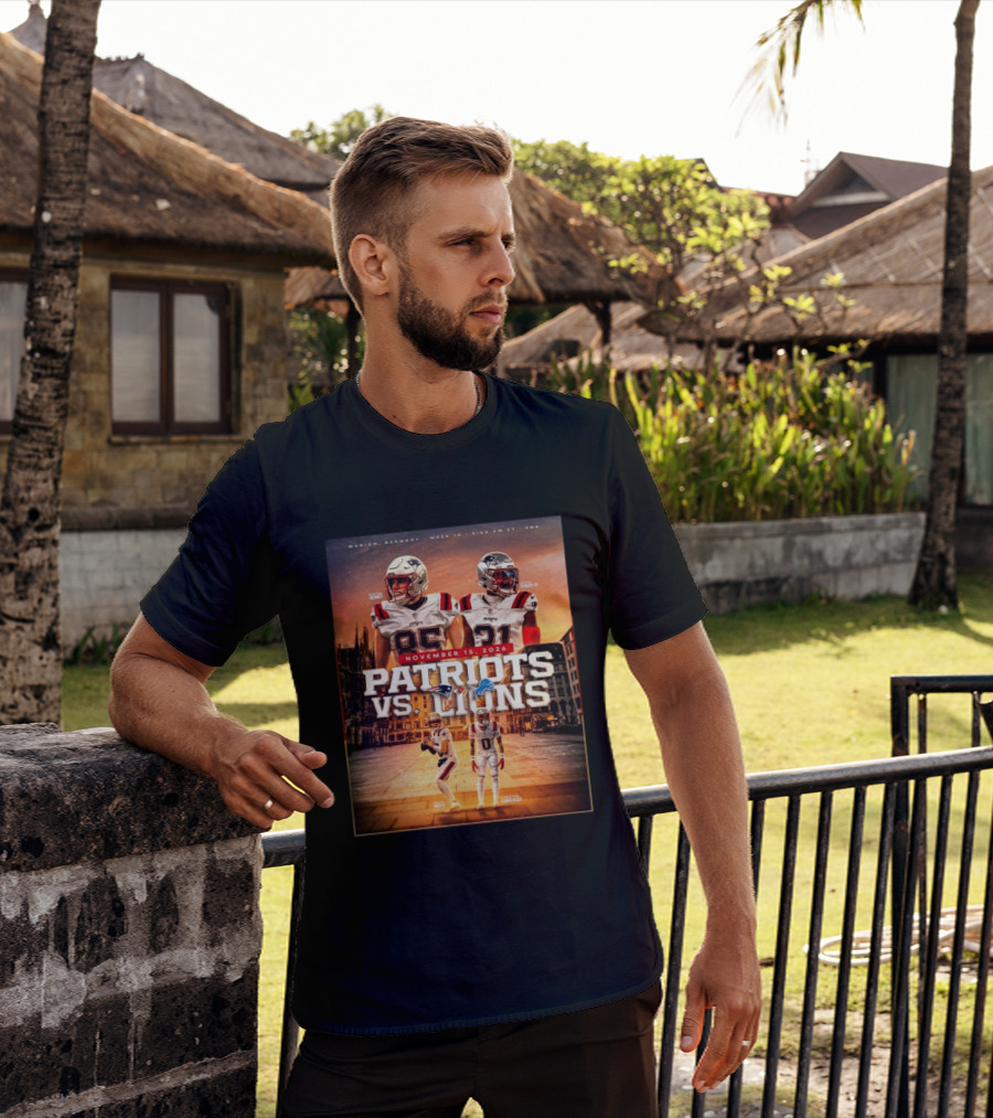 New England Patriots Vs Detroit Lions November 15 2026 Munich Germany Week 10 FOX T-Shirt