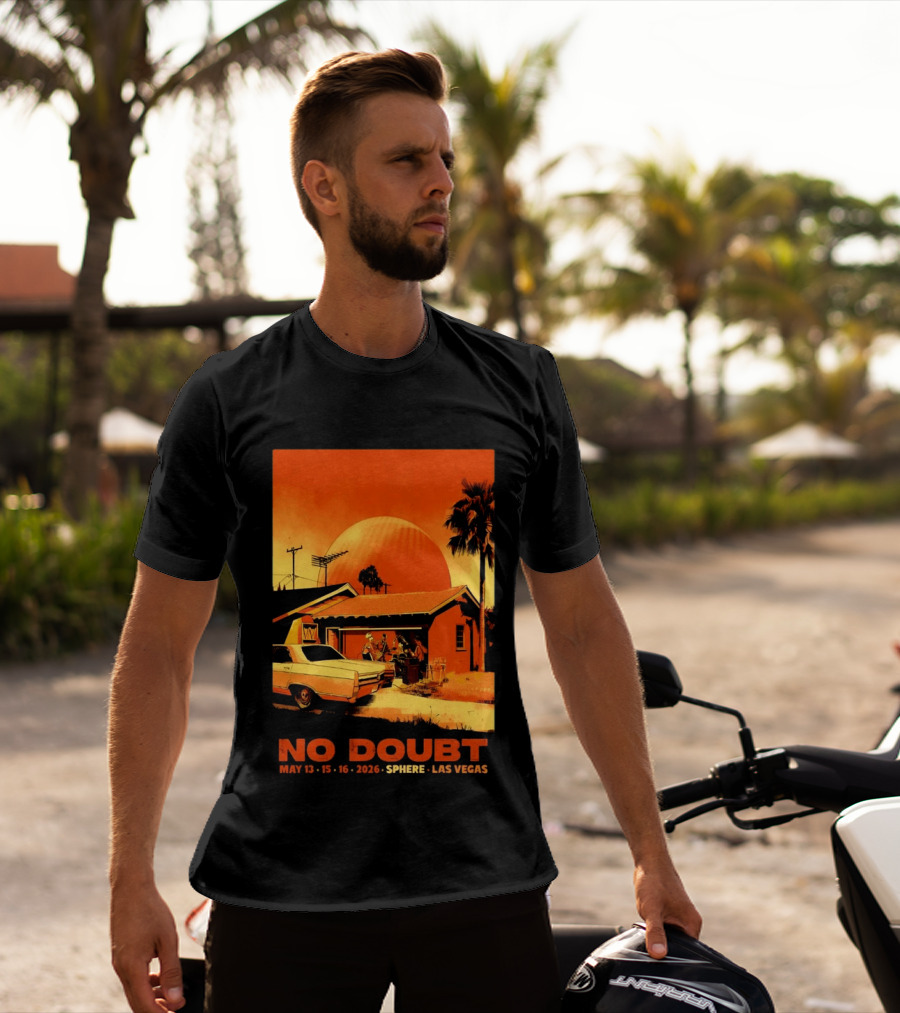 No Doubt May 13 15 16 2026 Sphere Las Vegas Vintage Car Retro Sunset T-Shirt