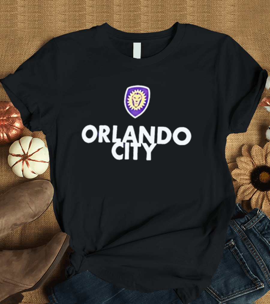 Orlando City SC Soccer Club Logo Lion T-Shirt