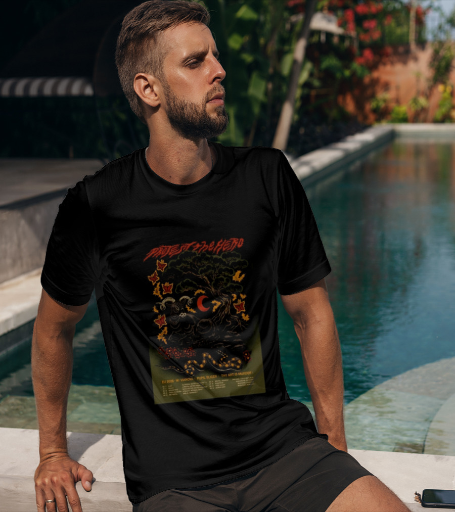 Protest The Hero EU 2026 Tour Vanaova Pupil Slicer Thy Art Is Murder Butterfly Tree Goat Snake T-Shirt