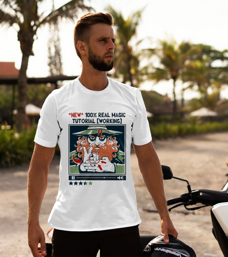 New 100 Percent Real Magic Tutorial Working T-Shirt