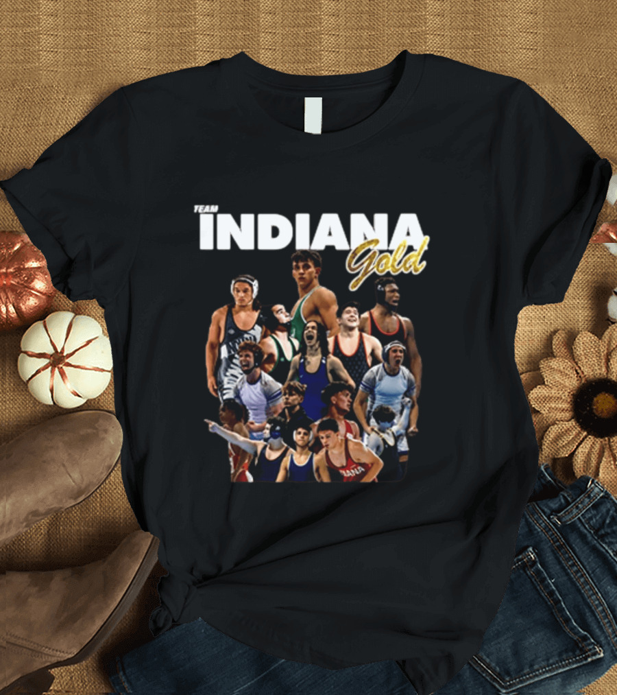 Team Indiana Gold Wrestling Junior Duals 2026 T-Shirt