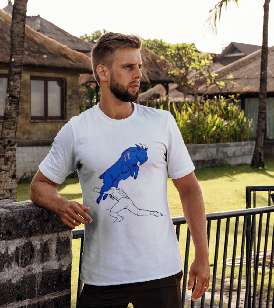 Buffalo Bills Jumping Goat Football T-Shirt