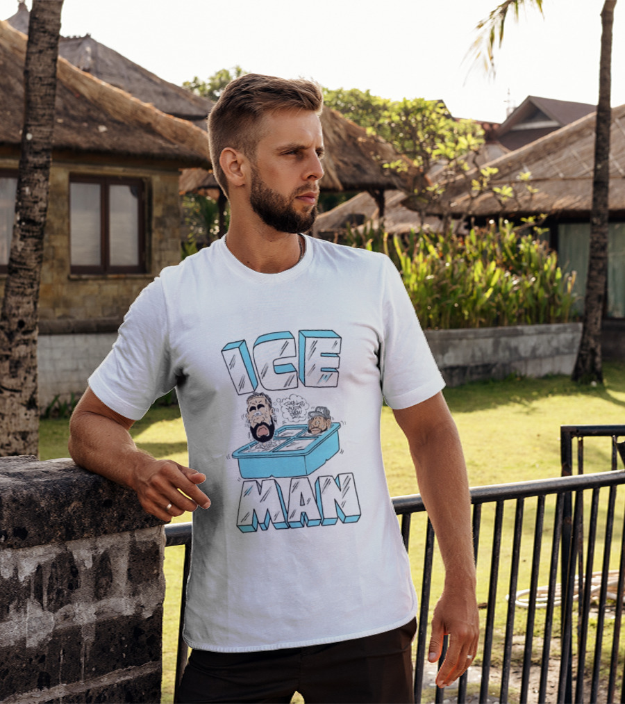 Freakorico Ice Man Cartoon Characters In Ice Cube Tray T-Shirt