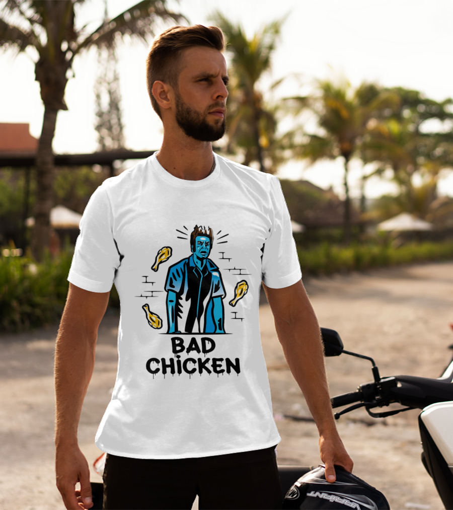 Kramer Bad Chicken Fried Ice Cream Character Bucket T-Shirt