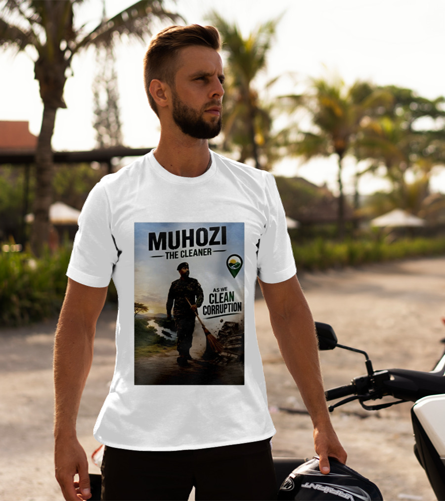Muhozi The Cleaner As We Clean Corruption Theft Nepotism Unemployment Misuse Of Office T-Shirt