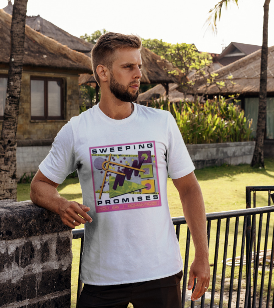 Sweeping Promises You Say I Romanticize Retro Abstract T-Shirt