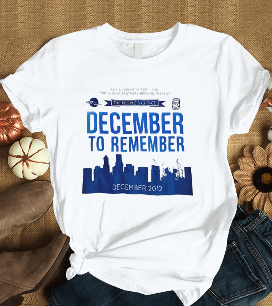 9.43 Alternative Portland Widmer Brothers Brewing December To Remember 2012 T-Shirt
