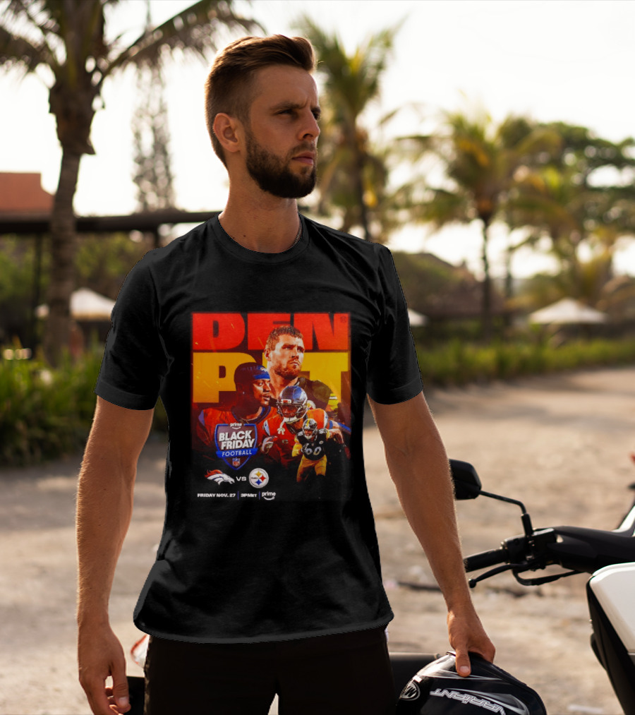 Prime Black Friday Football Denver Broncos Vs Pittsburgh Steelers Friday Nov 27 3PM ET T-Shirt