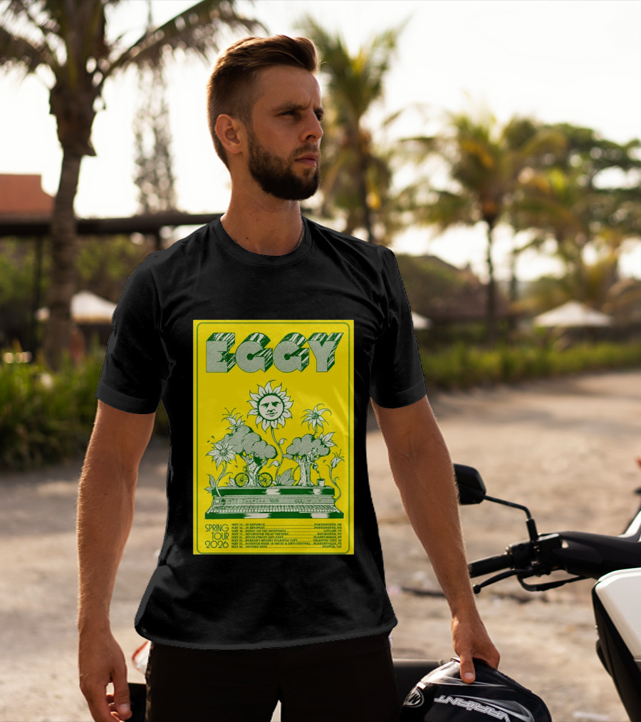 Eggy Spring Tour 2026 Concert With Sunflower And Piano T-Shirt