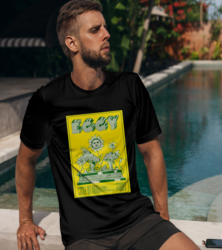 Eggy Spring Tour 2026 Concert With Sunflower And Piano T-Shirt