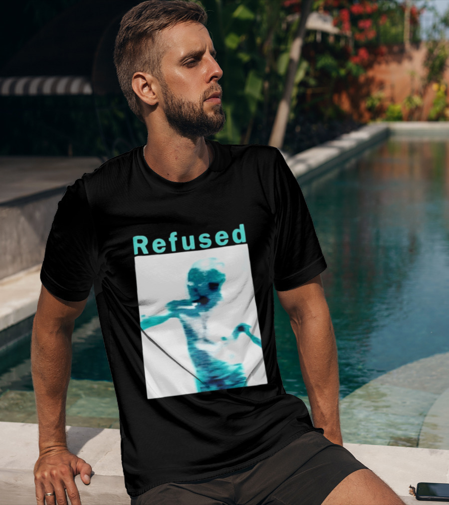 Refused Songs To The Flames Of Discontent Distorted Blue Figure T-Shirt
