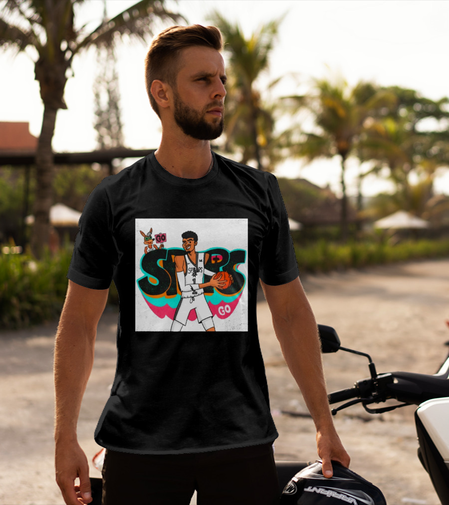 San Antonio Spurs Player Victor Wembanyama Go Spurs Go T-Shirt
