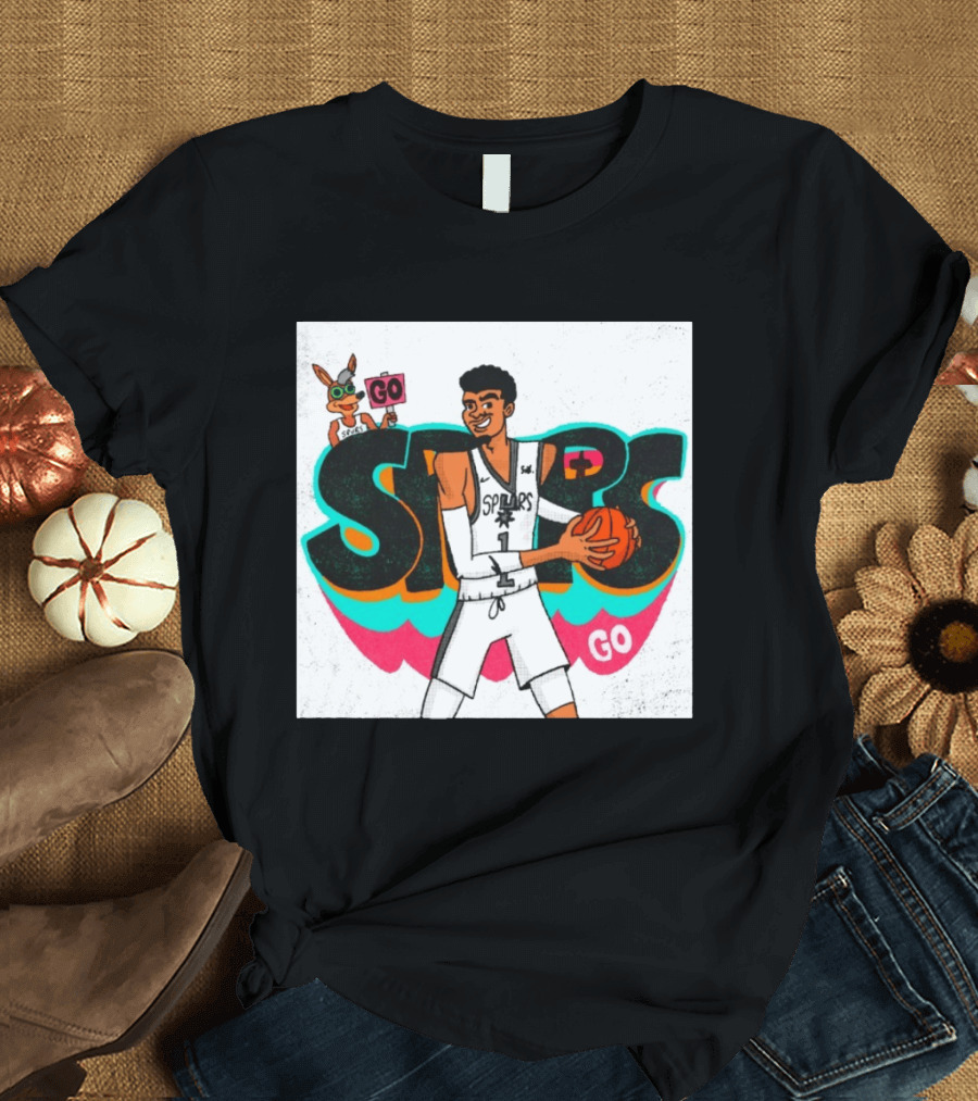 San Antonio Spurs Player Victor Wembanyama Go Spurs Go T-Shirt