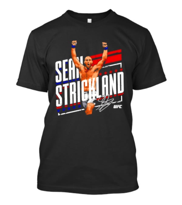 Sean Strickland UFC Fighter Star Signature Graphic UFC T-Shirt
