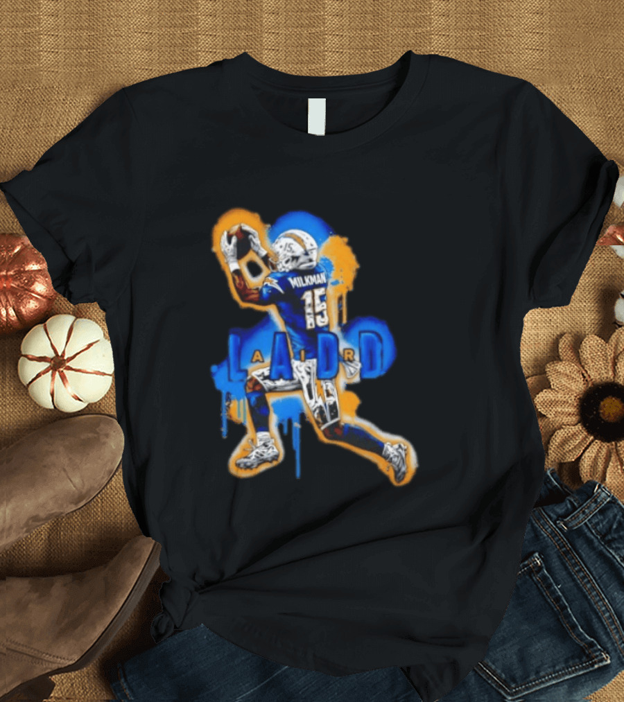 Milkman Keenan Allen 15 Ladd Air LA Los Angeles Chargers T-Shirt