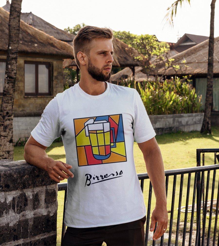 Birresso Beer Abstract Colorful Geometry T-Shirt