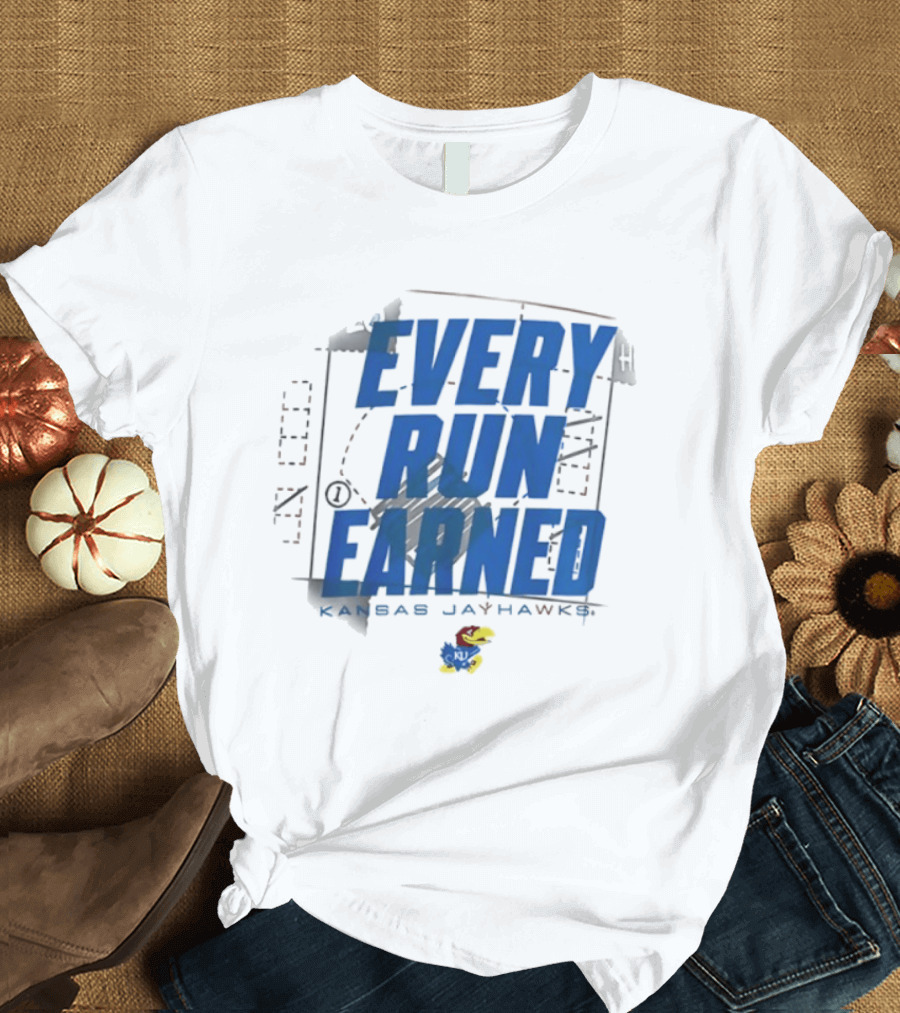 Kansas Jayhawks Every Run Earned 2026 Postseason Dugout T-Shirt