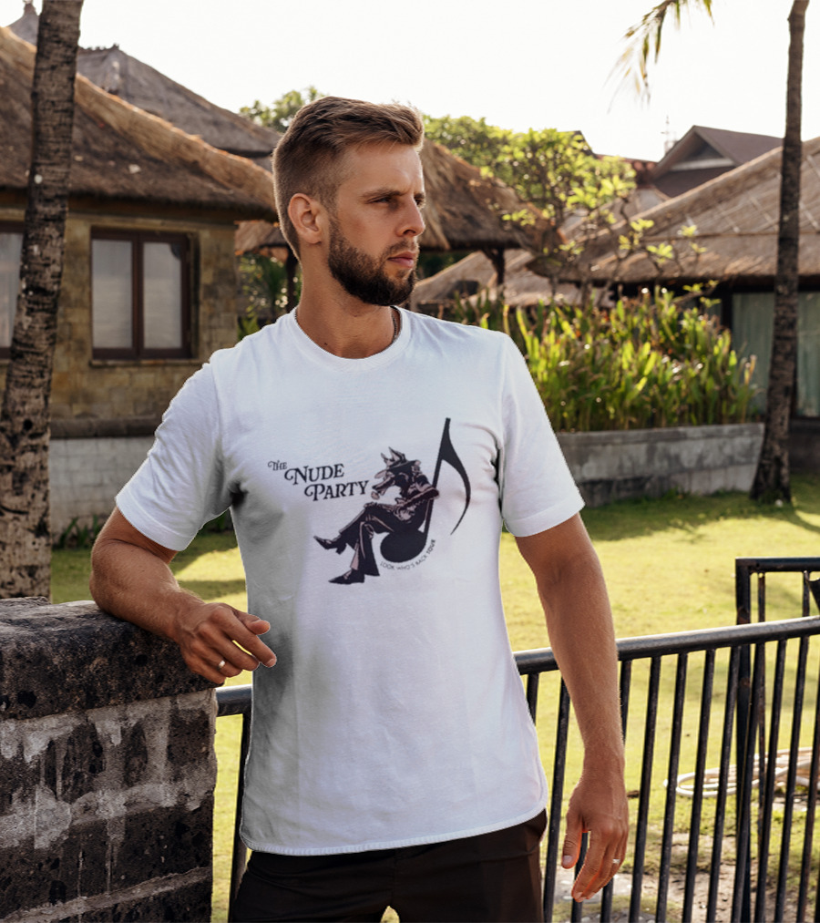 The Nude Party Look Who's Back Tour Resting Cat With Tail T-Shirt