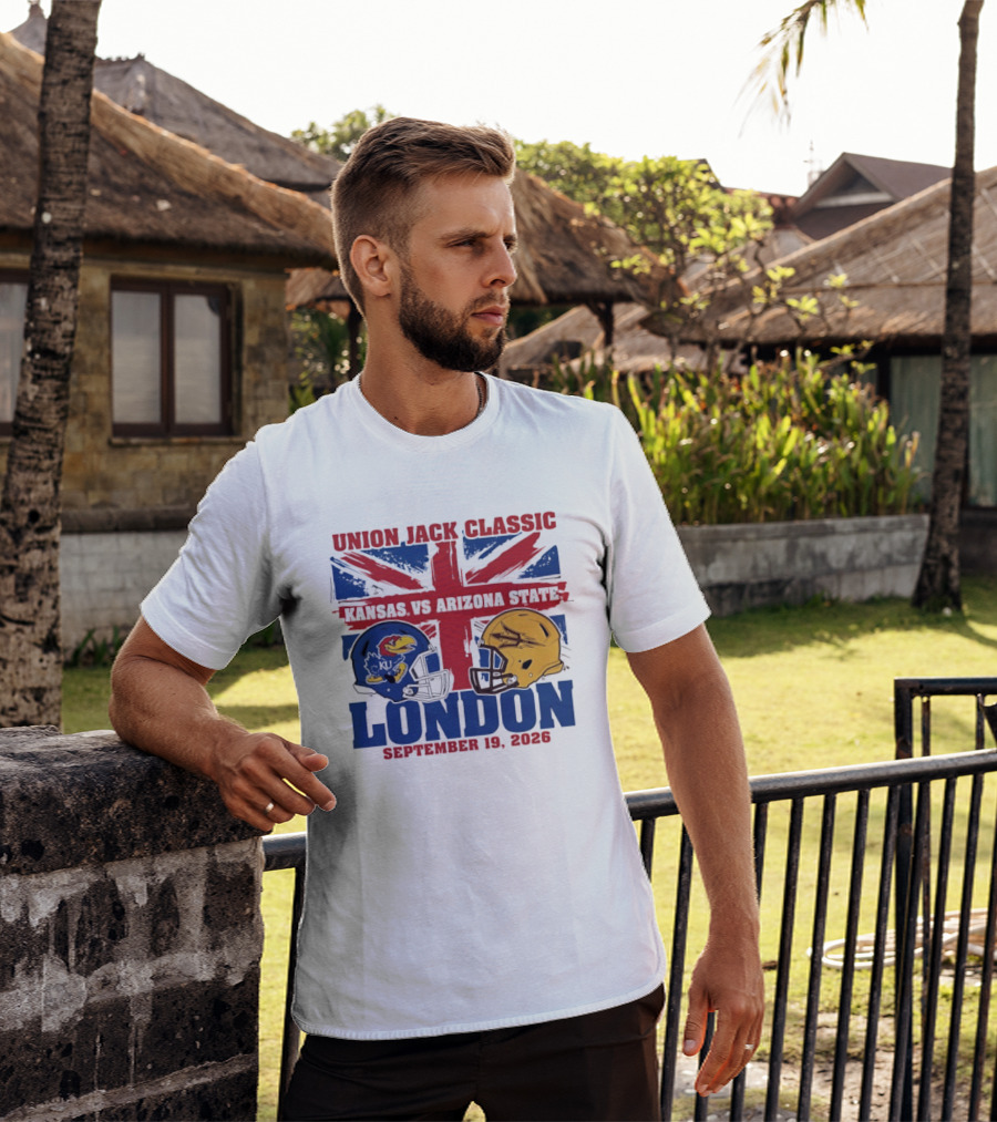 Union Jack Classic Kansas Vs Arizona State London September 19 2026 T-Shirt