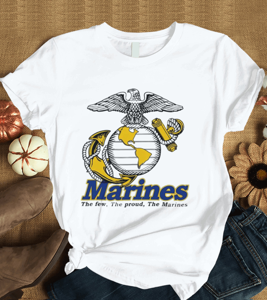 Marines The Few The Proud Eagle Globe Anchor T-Shirt