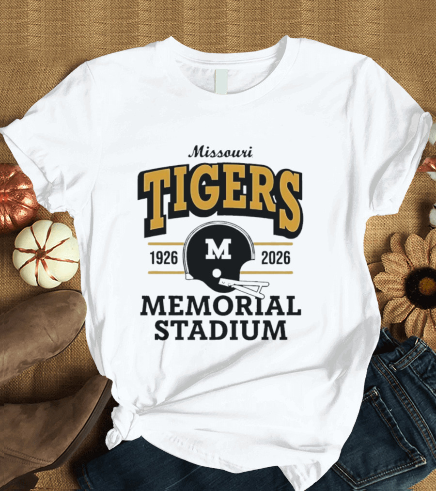 Missouri Tigers 1926 2026 Memorial Stadium Helmet T-Shirt