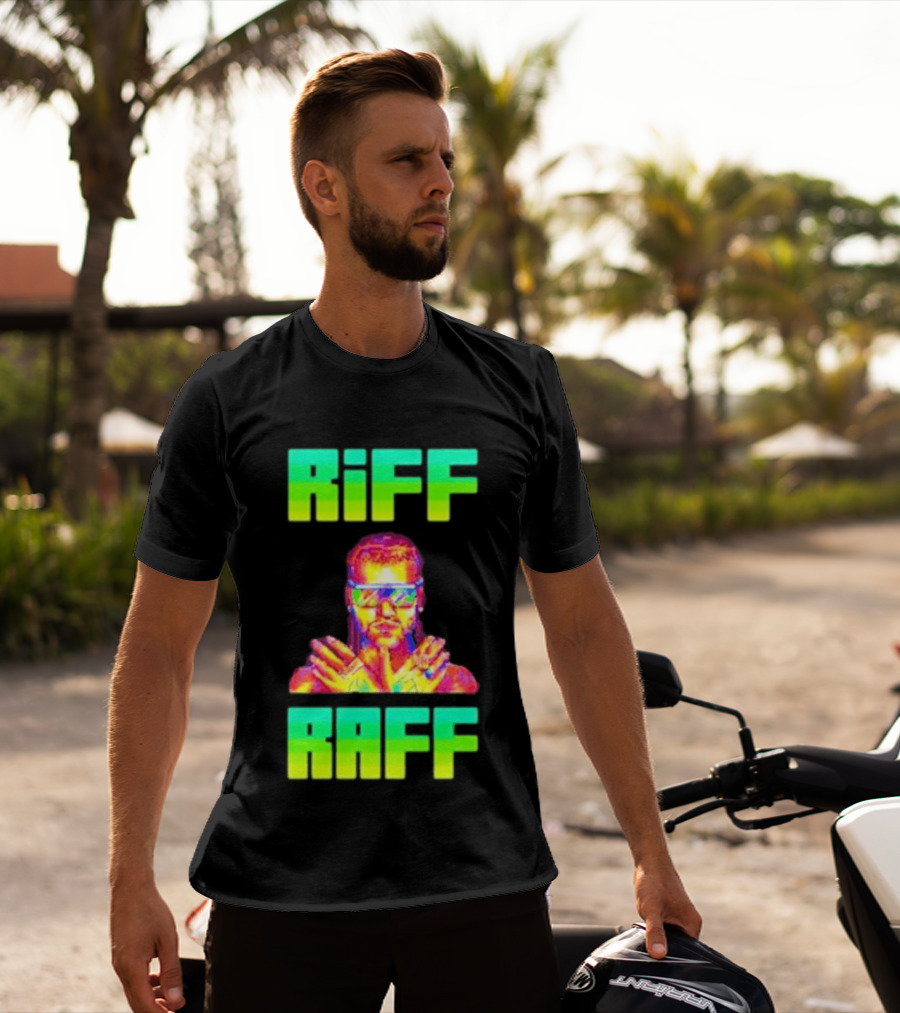 Riff Raff Neon 8 Bit Style Dale Dan Tony T-Shirt