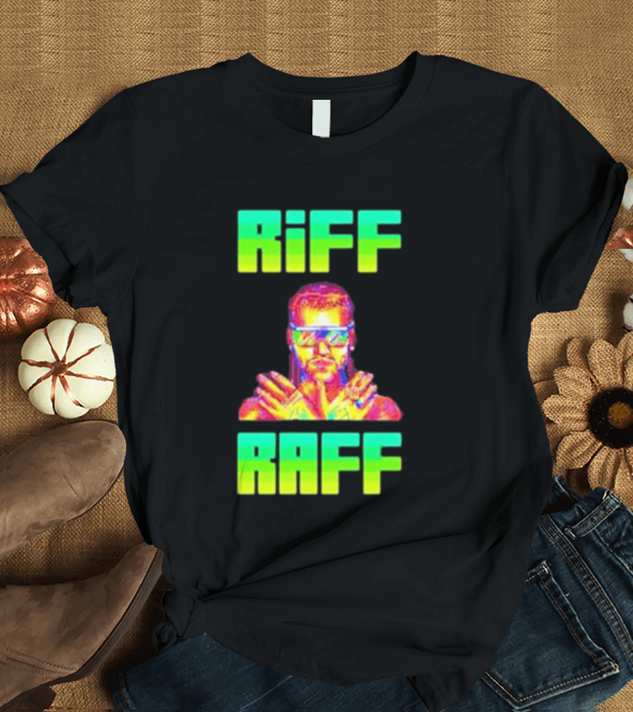 Riff Raff Neon 8 Bit Style Dale Dan Tony T-Shirt