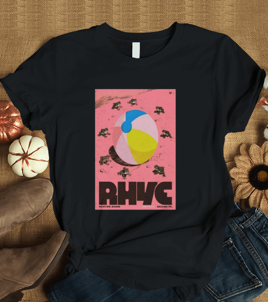 Rhye May 25 2026 ZeyZey Miami FL Tour Beach Ball Frogs T-Shirt