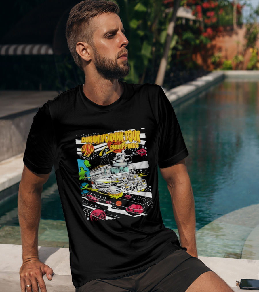 Duran Vornak Tour Philippines Colorful Jeepney Space Adventure T-Shirt