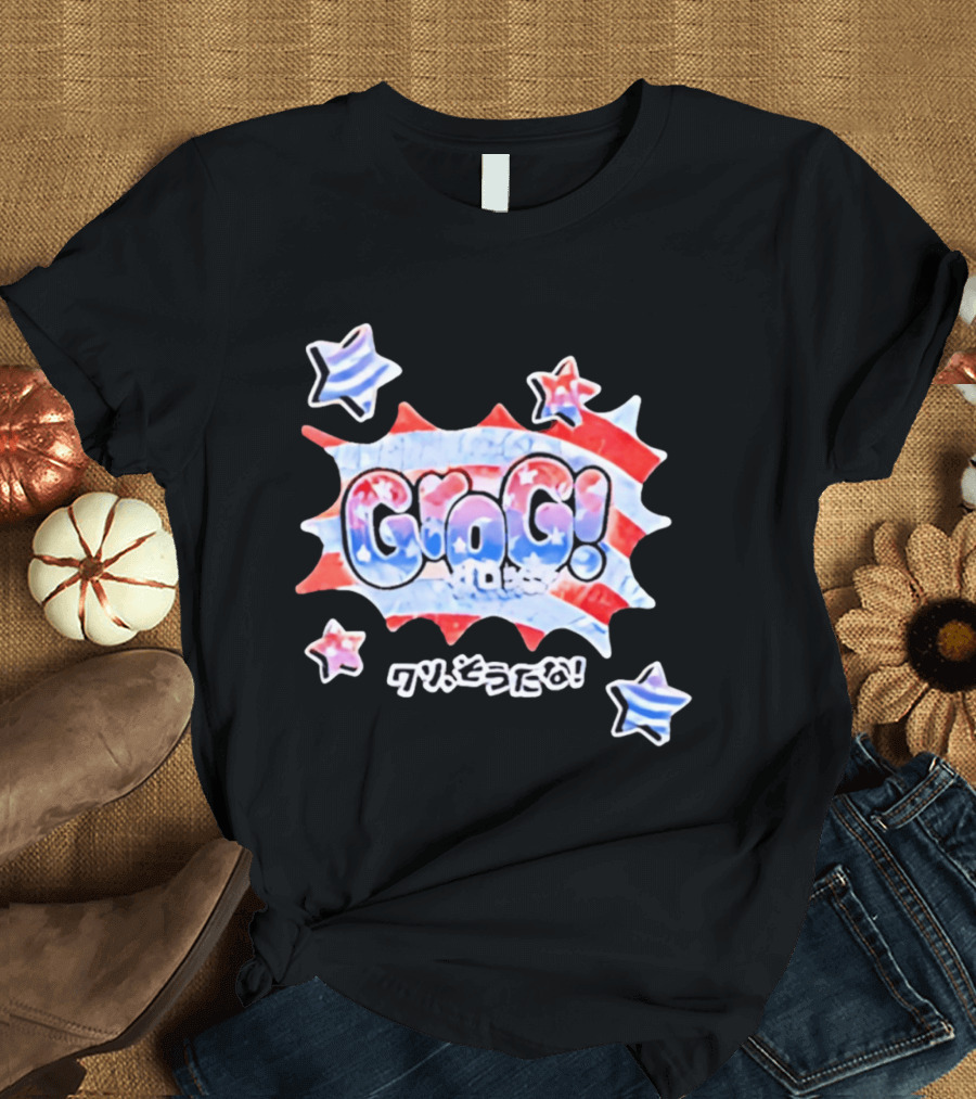 Live Free Grog Hard Grog 2026 Grog Tour Stars And Stripes Comic Burst T-Shirt