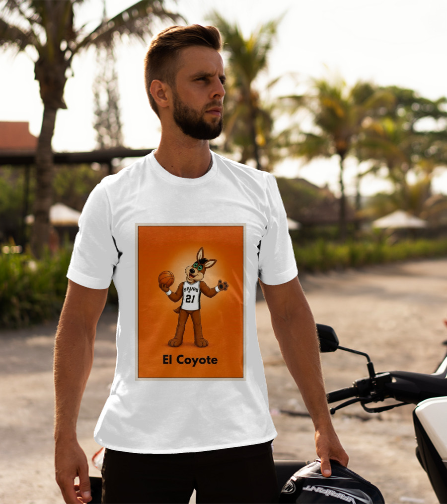 El Coyote Spurs 21 Basketball NBA San Antonio T-Shirt
