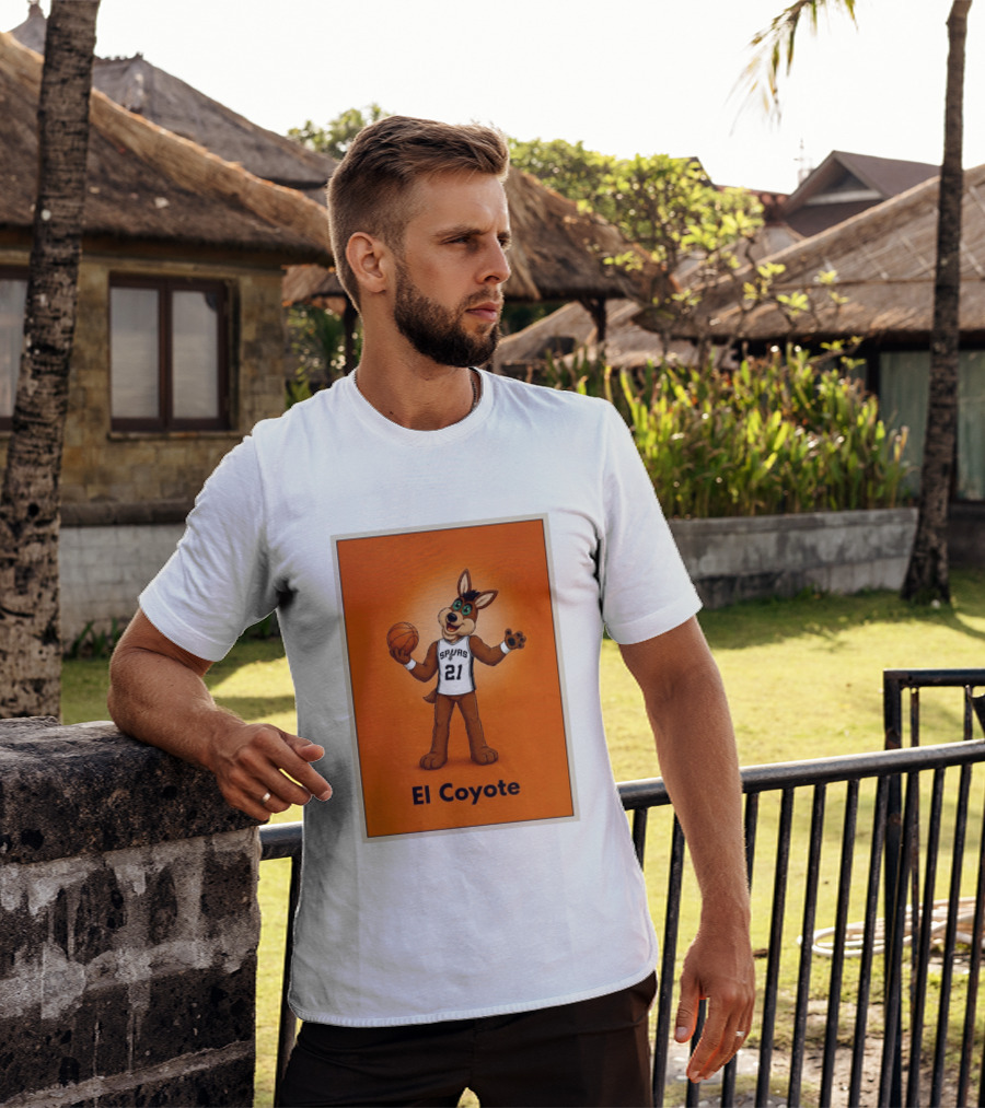 El Coyote Spurs 21 Basketball NBA San Antonio T-Shirt