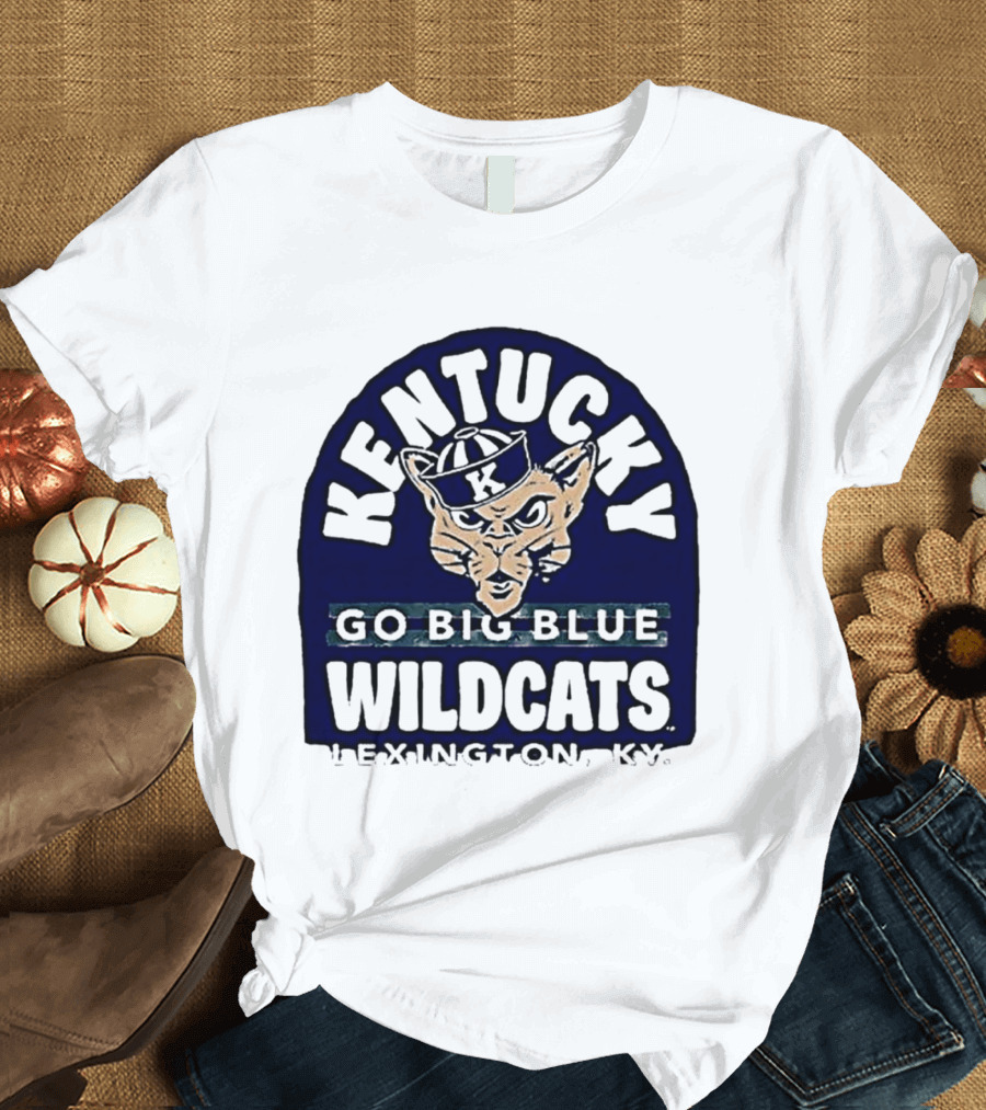 Kentucky Wildcats Go Big Blue Sailor Hat Lexington KY T-Shirt