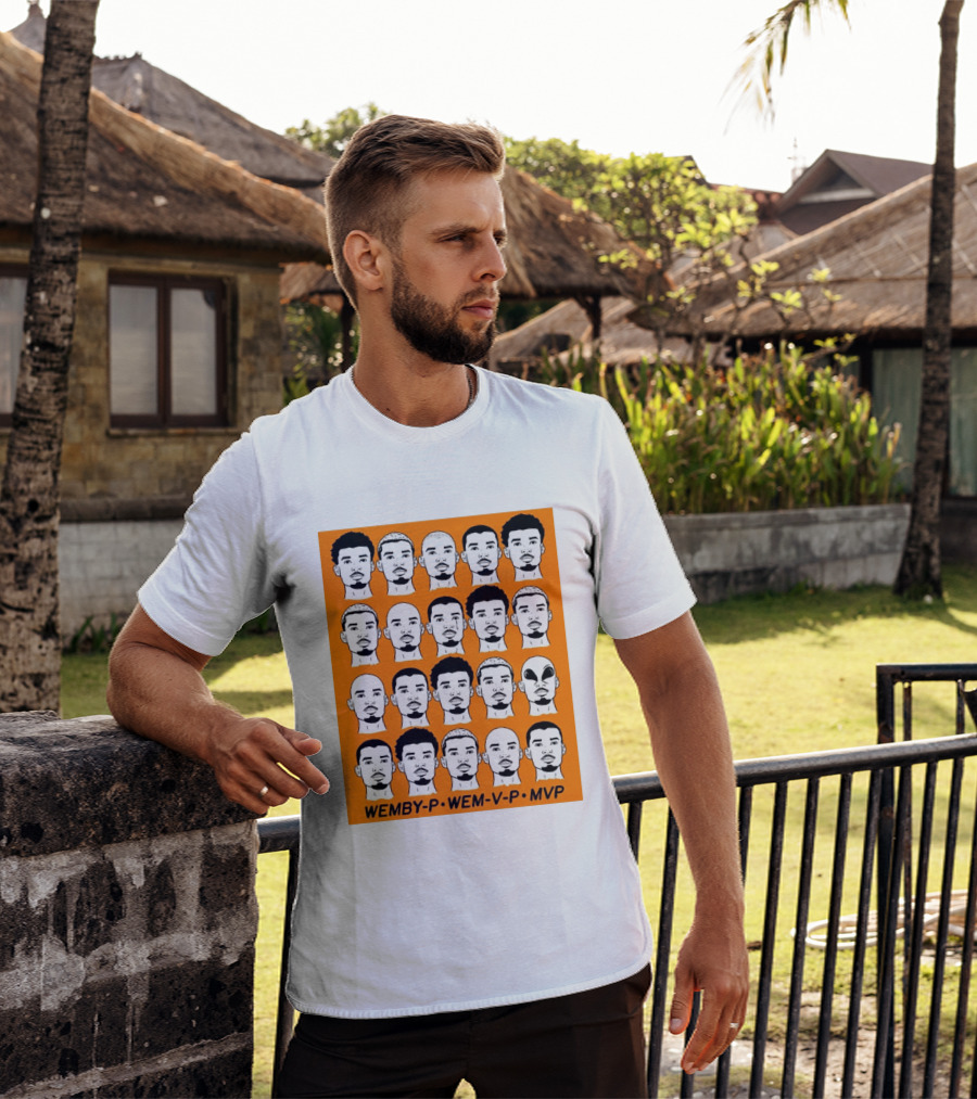 WEMBY P WEM V P MVP Victor Wembanyama Faces Collection T-Shirt