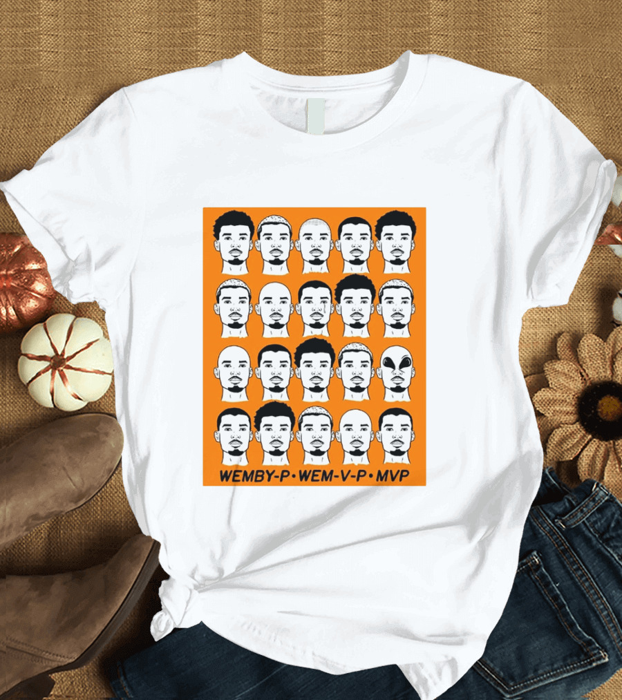 WEMBY P WEM V P MVP Victor Wembanyama Faces Collection T-Shirt