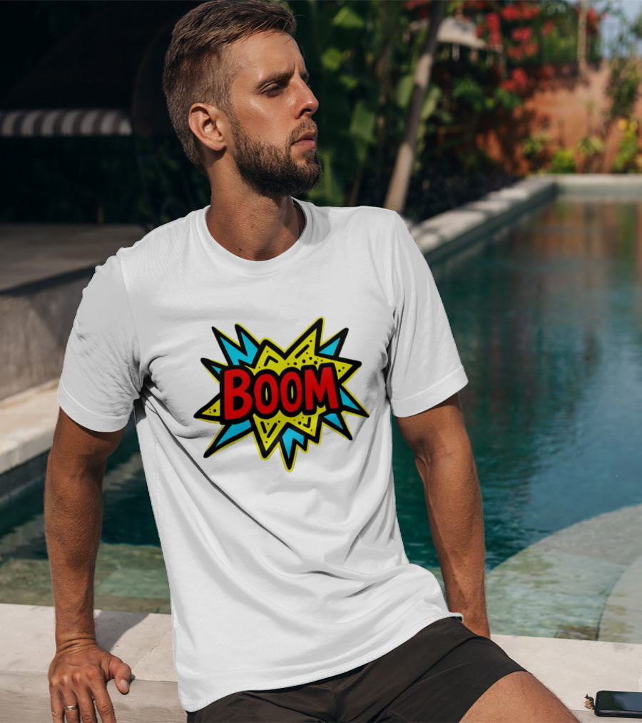 Mackenzie Shirilla Dad Boom Comic Style Burst T-Shirt