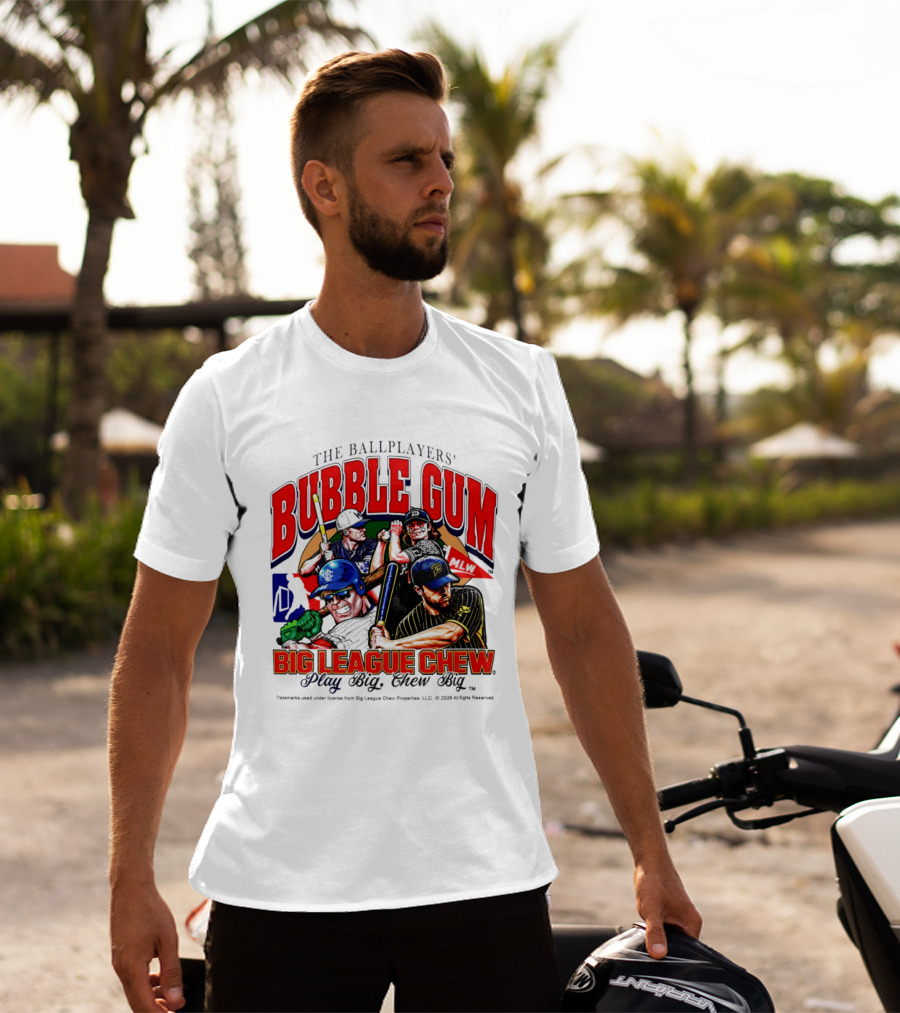 The Ballplayers' Bubble Gum Big League Chew Play Big Chew Big T-Shirt