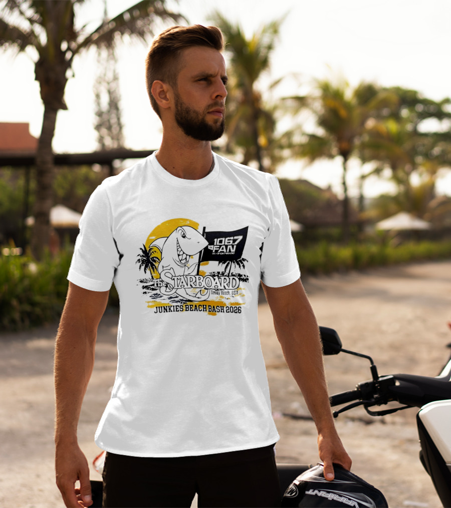 The Starboard 106.7 Junkies Beach Bash Dewey Beach USA 2026 T-Shirt
