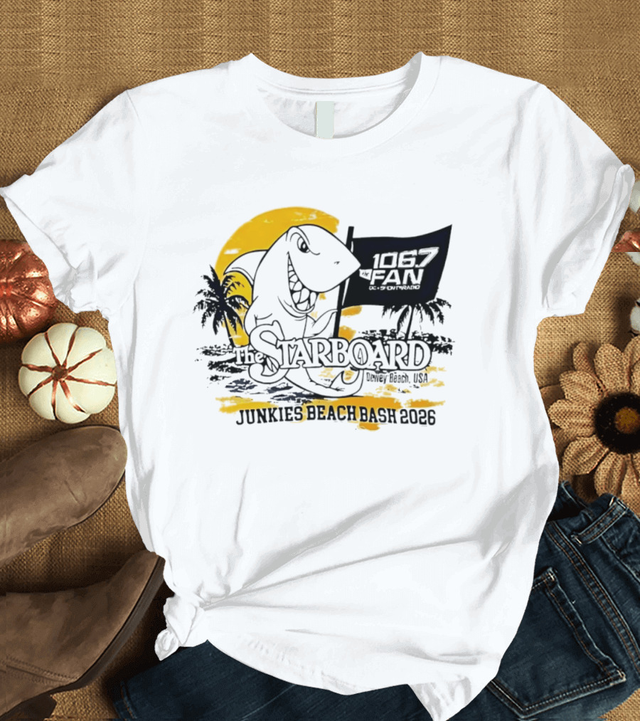 The Starboard 106.7 Junkies Beach Bash Dewey Beach USA 2026 T-Shirt