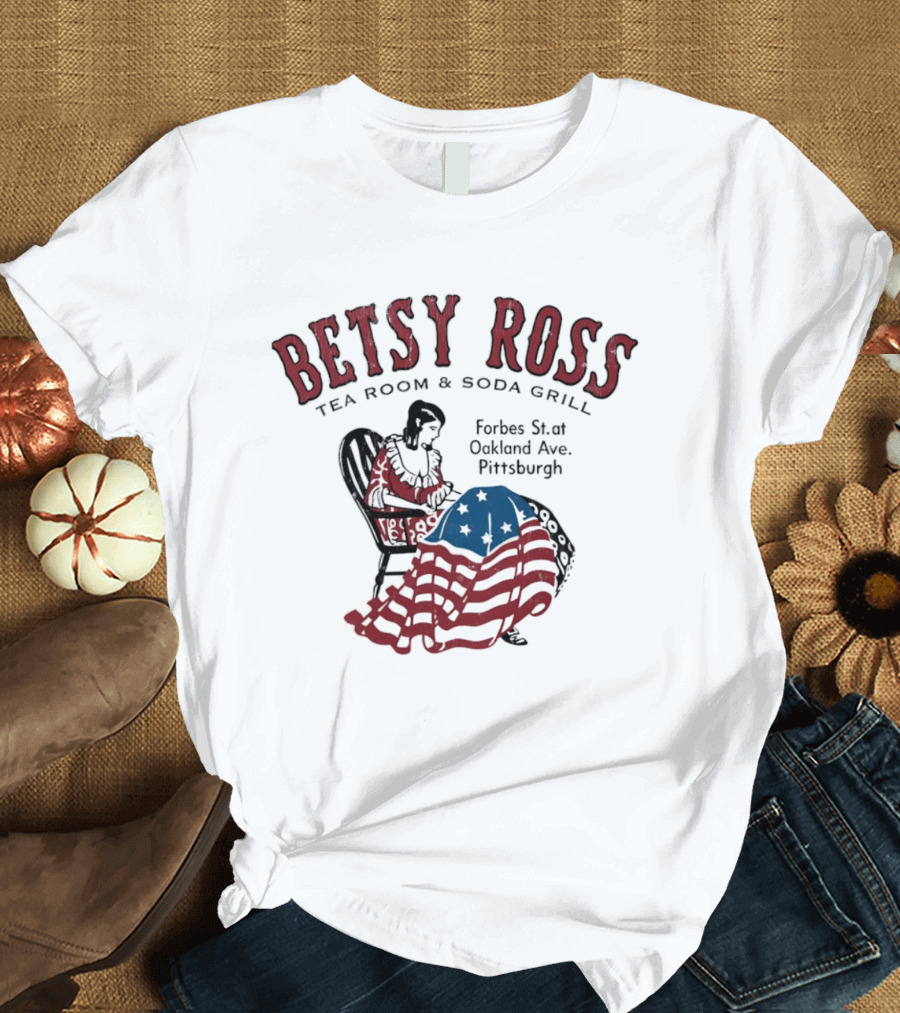 Betsy Ross Tea Room Soda Grill Forbes St Oakland Ave Pittsburgh T-Shirt