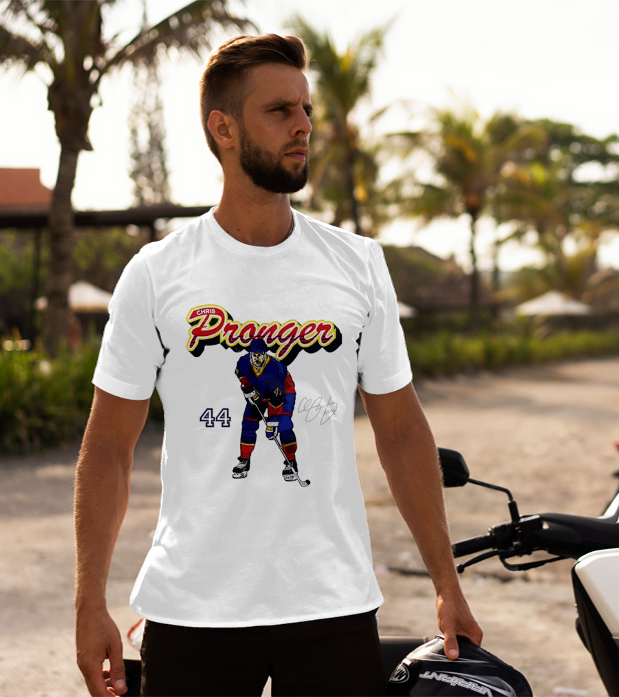 Chris Pronger 44 Edmonton Oilers Hockey Player T-Shirt